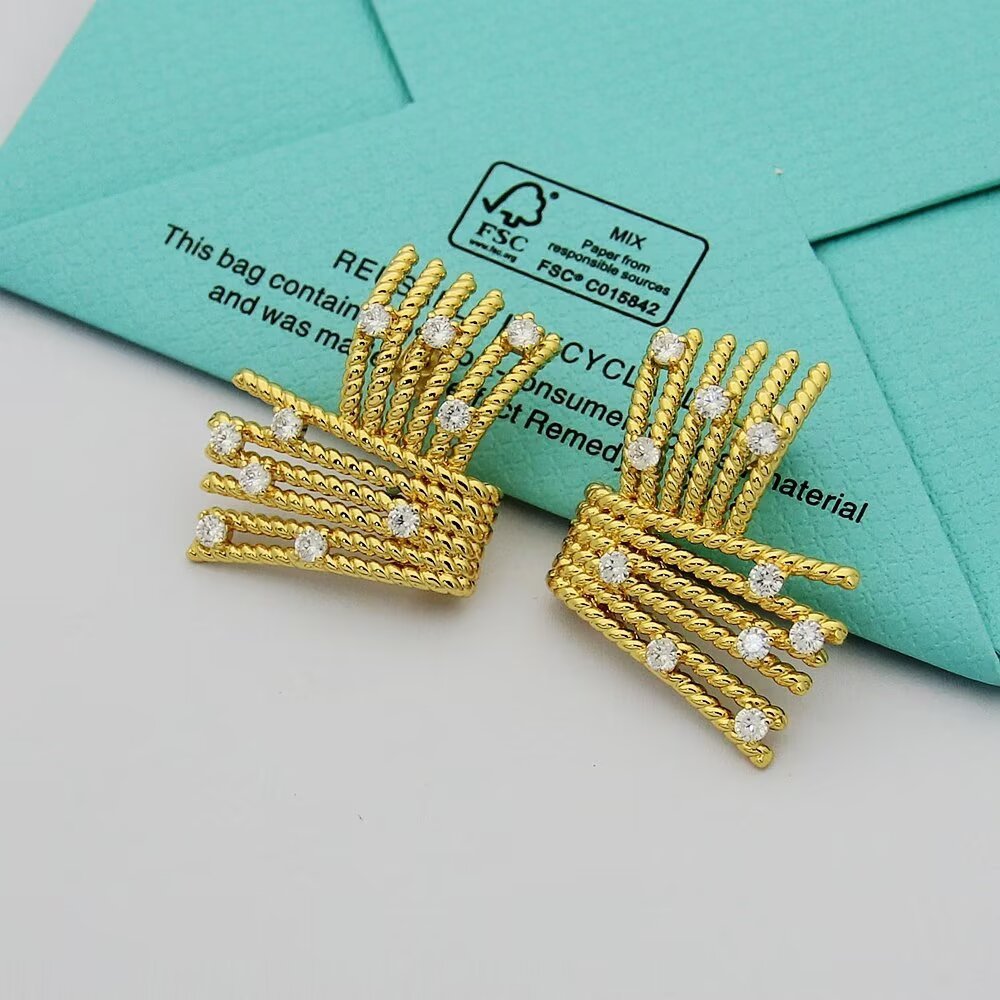 Tiffany Gold Vintage-Inspired Earrings 181