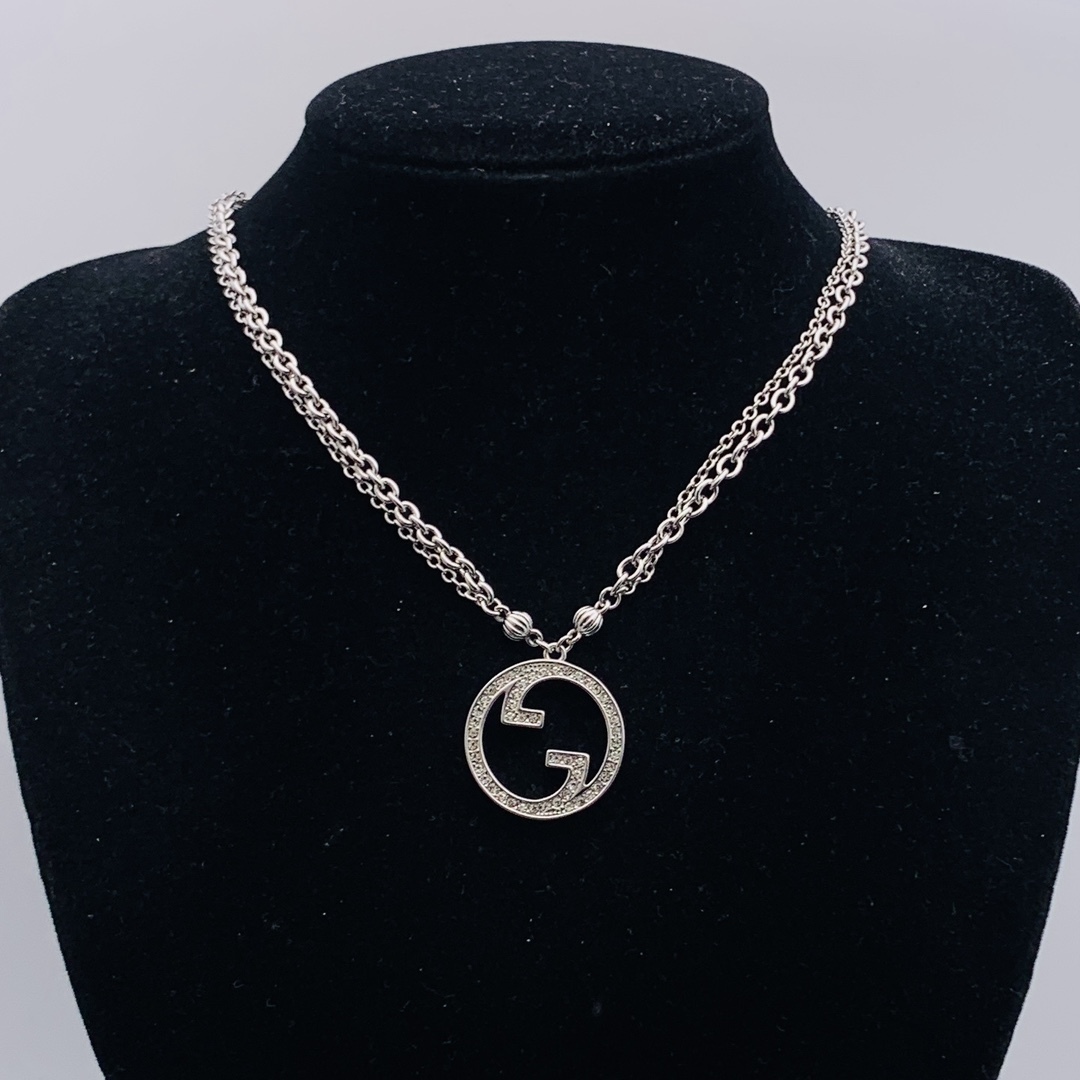 Chanel Silver Logo-Accented Necklace 818