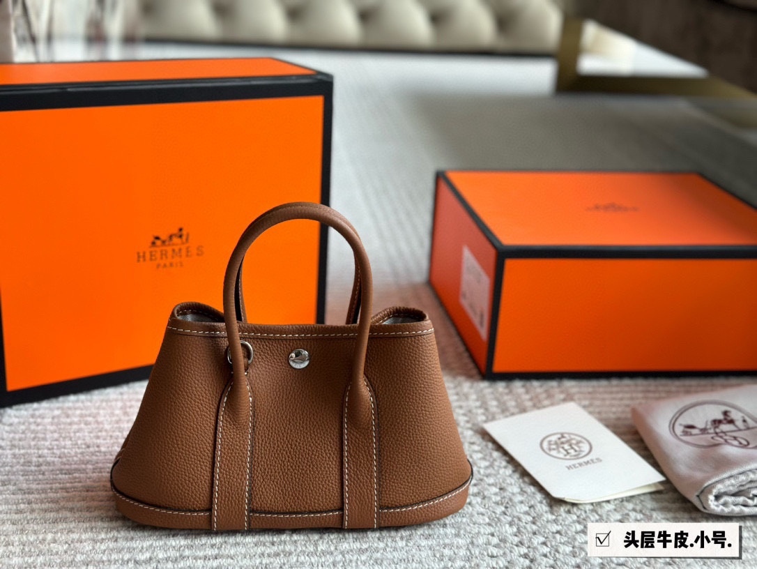Hermes h garden Brown Logo-Accented Bag 292