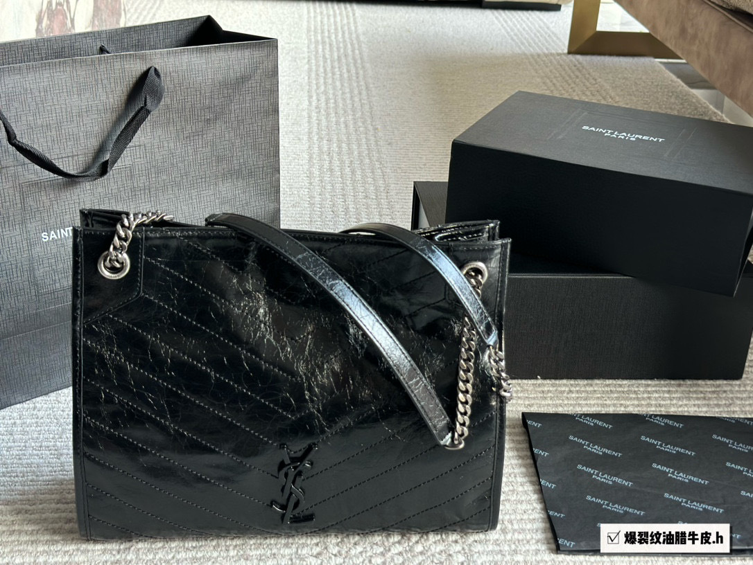 YSL Silver Quilted Bag 153