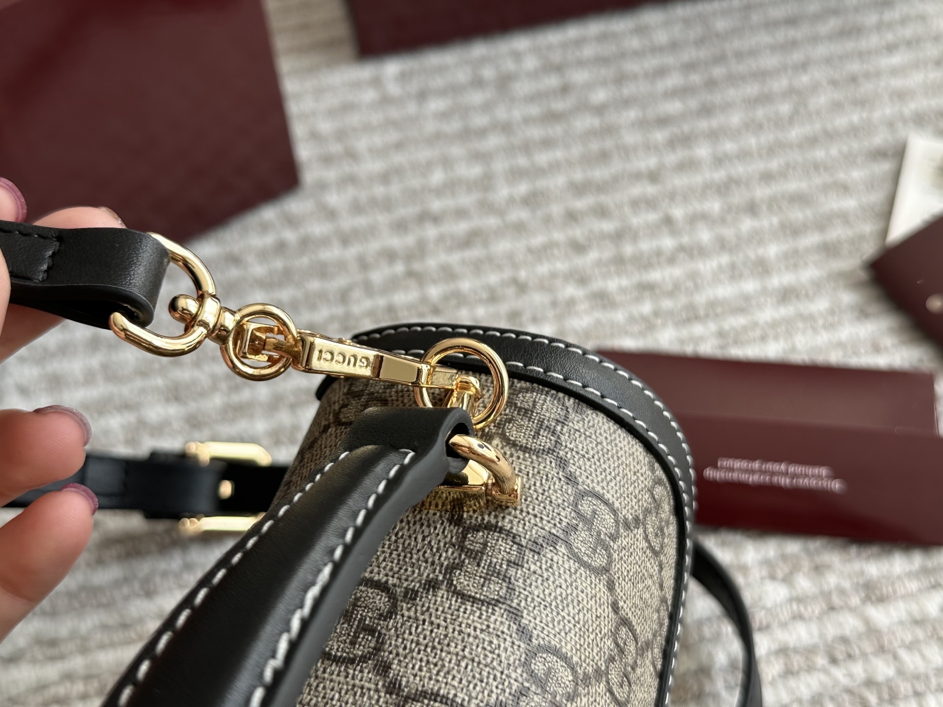 Gucci Beige Quilted Bag 586