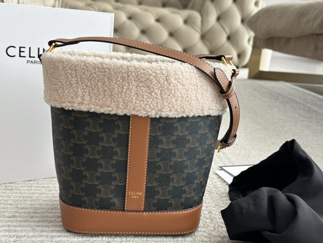 Celine Beige Quilted Bag 256