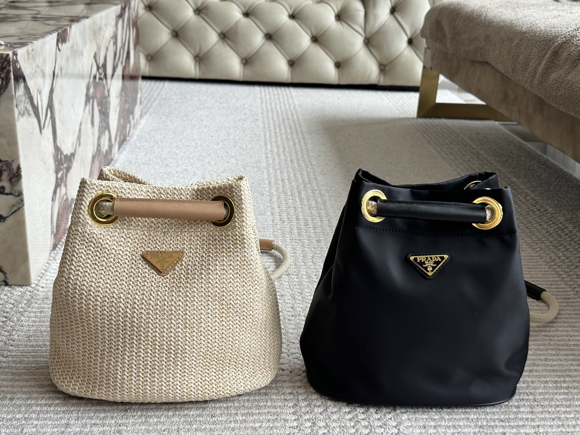Prada Rose Gold Vintage-Inspired Bag 060
