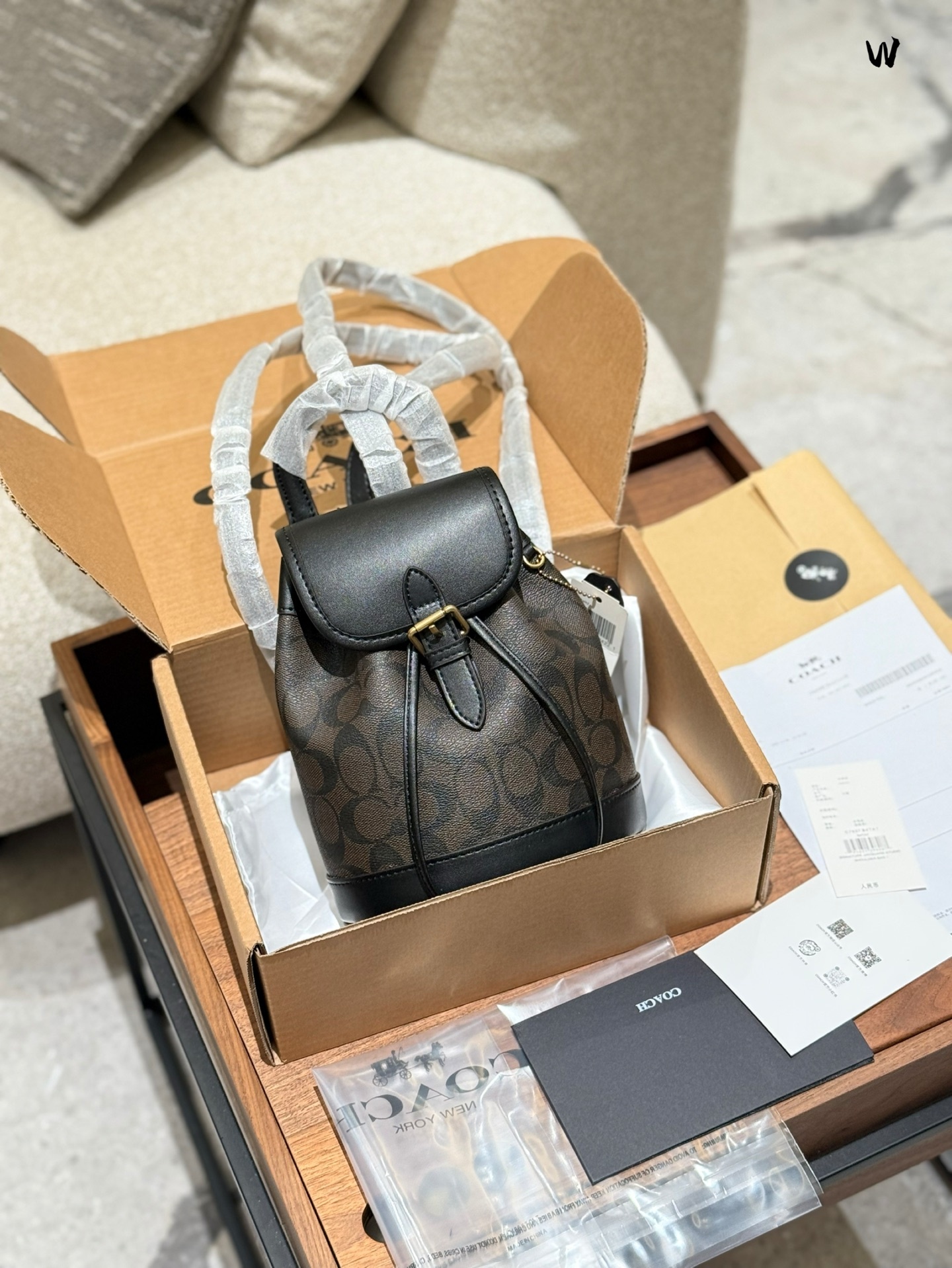 Coach Rose Gold Vintage-Inspired Bag 051