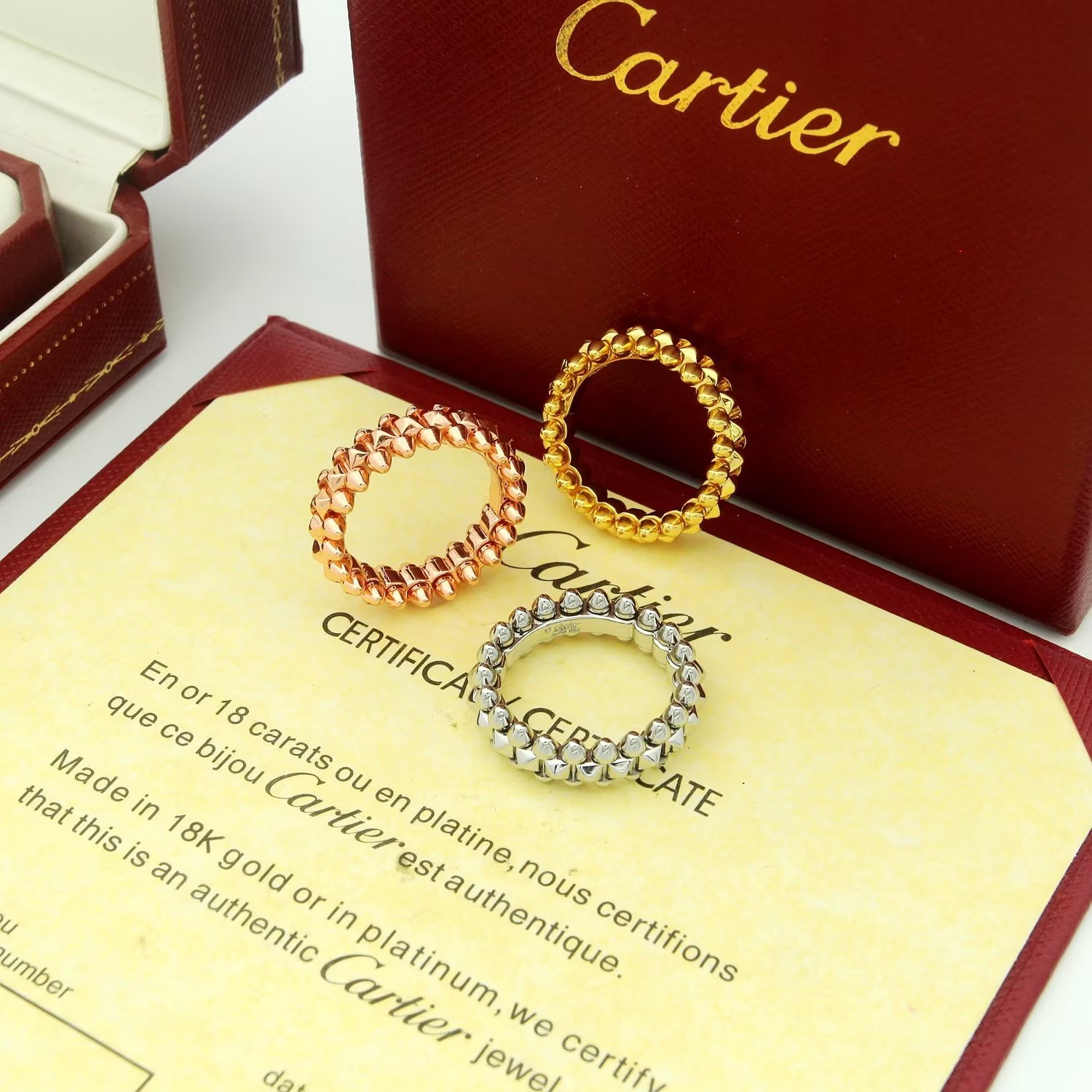 Cartier clash Rose Gold Romantic Ring 0235