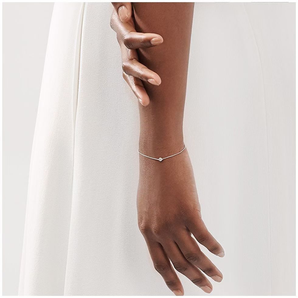 Tiffany Silver Logo-Accented Bracelet 038