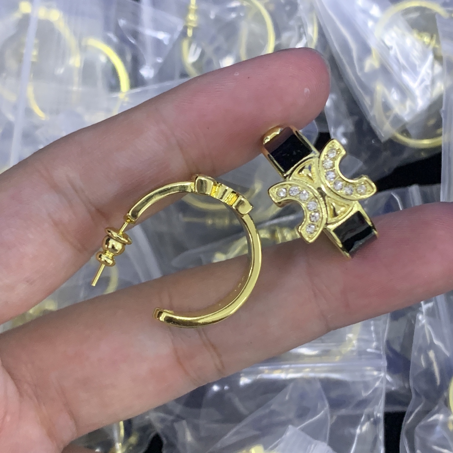 Celine Gold Vintage-Inspired Earrings 178