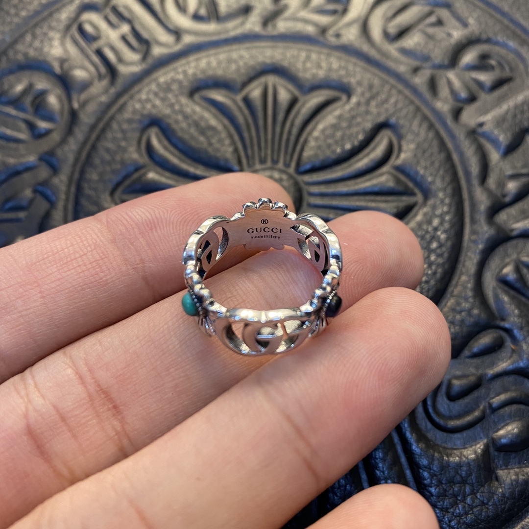 Gucci Silver Vintage-Inspired Ring 522