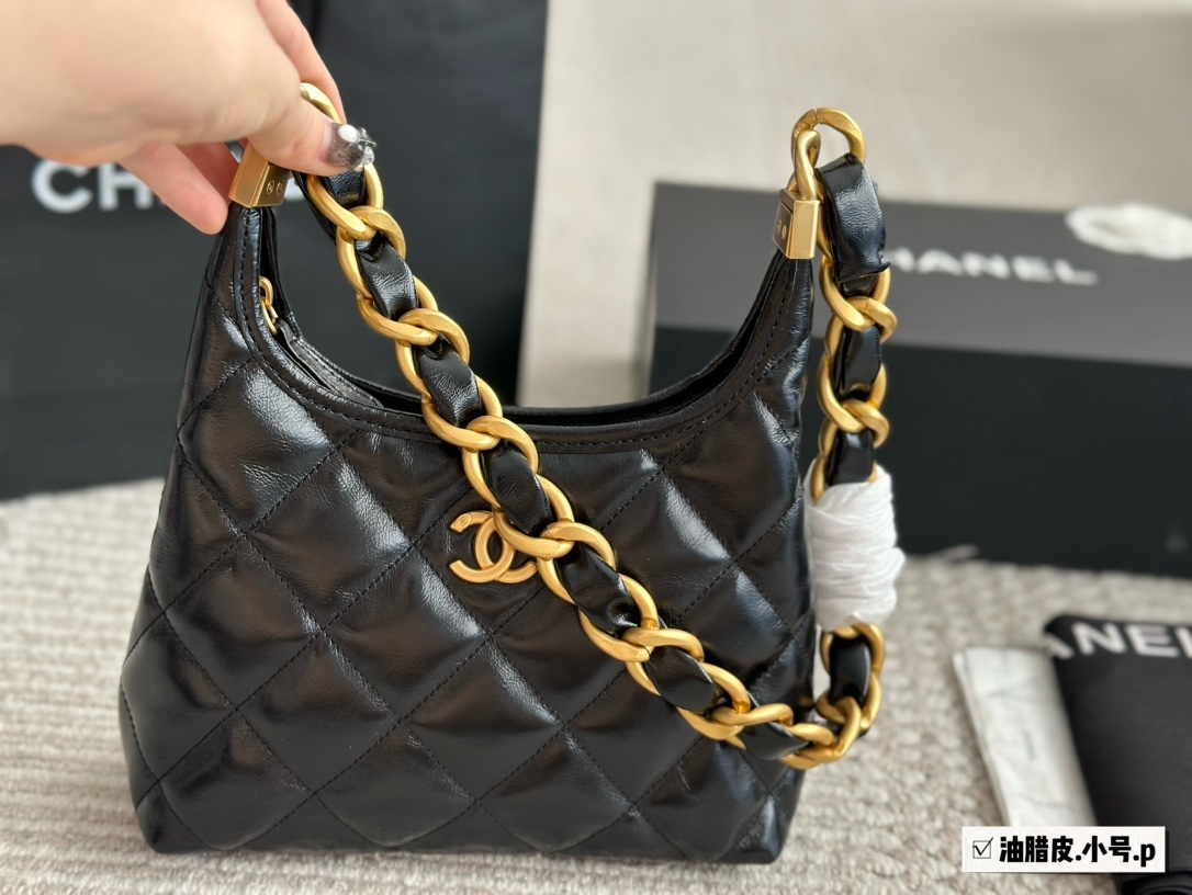 Chanel Brown Quilted Bag 1403