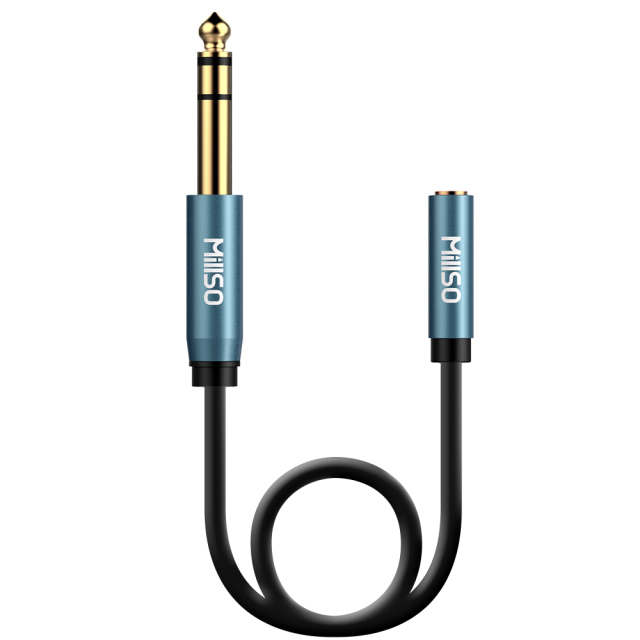 MillSO Audio Adapter 6.35mm(1/4 ) Male to 3.5mm(1/8) Female