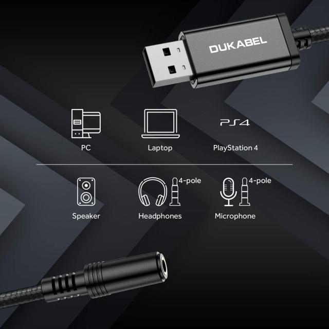 DuKabel USB To 3.5mm Stereo Audio Adapter