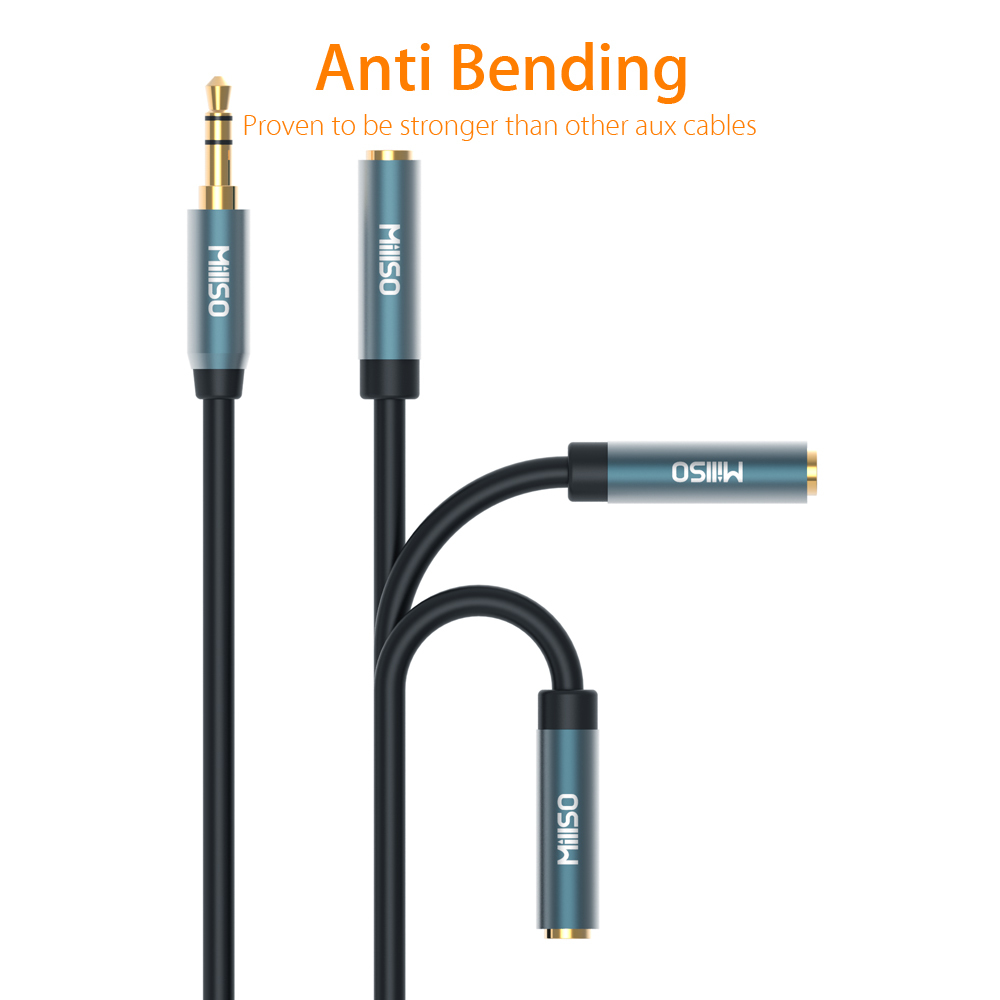 MillSO Premium Stereo 3.5mm Audio Cable Male To FeMale