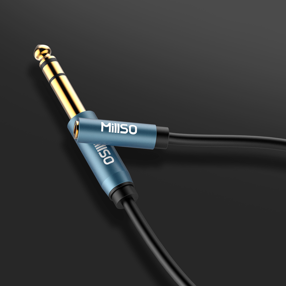 MillSO Audio Adapter 6.35mm(1/4 ) Male to 3.5mm(1/8) Female