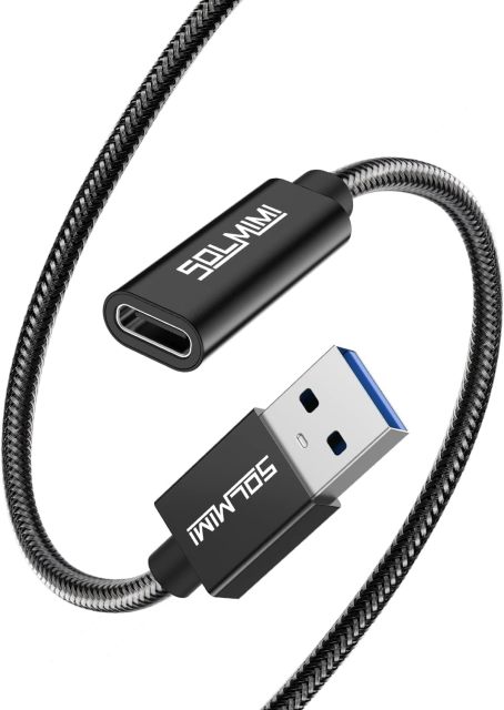 Solmimi USB-C Female to USB-A Male OTG Adapter