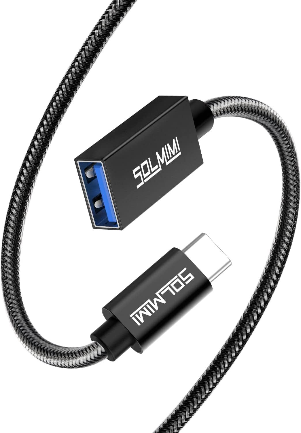 Solmimi USB-C Male to USB-A Female OTG Cable