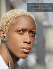 Solmimi USB C Headphones Wired, Noise Cancelling in Ear