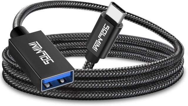Solmimi USB-C Male to USB-A Female OTG Cable