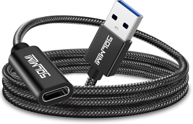 Solmimi USB-C Female to USB-A Male OTG Adapter
