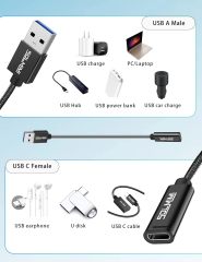 Solmimi USB-C Female to USB-A Male OTG Adapter