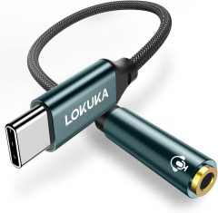 LOKUKA USB Type C to 3.5mm Female Headphone Jack Adapter