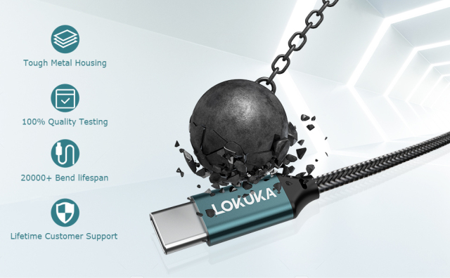 LOKUKA USB Type C to 3.5mm Female Headphone Jack Adapter