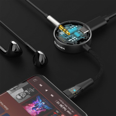 LOKUKA USB C to 3.5mm Headphone and Charger Adapter, 2-in-1 Hub
