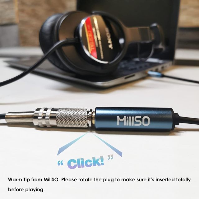 MillSO 1/4 to 3.5mm Headphone Adapter