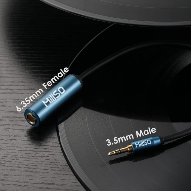 MillSO 1/4 to 3.5mm Headphone Adapter