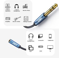 MillSO 1/4 to 3.5mm Headphone Adapter