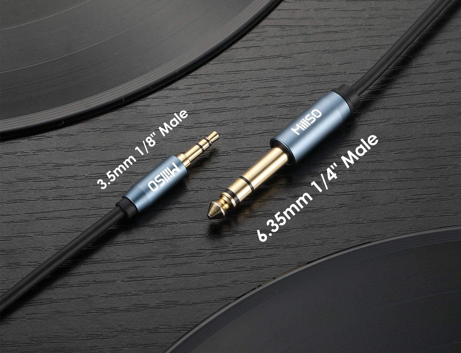 MillSO 6.35mm Male 1/4 to 3.5mm Male 1/8 TRS