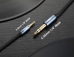 MillSO 6.35mm Male 1/4 to 3.5mm Male 1/8 TRS