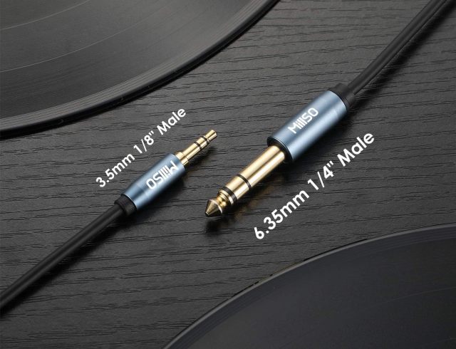 MillSO 6.35mm Male 1/4 to 3.5mm Male 1/8 TRS