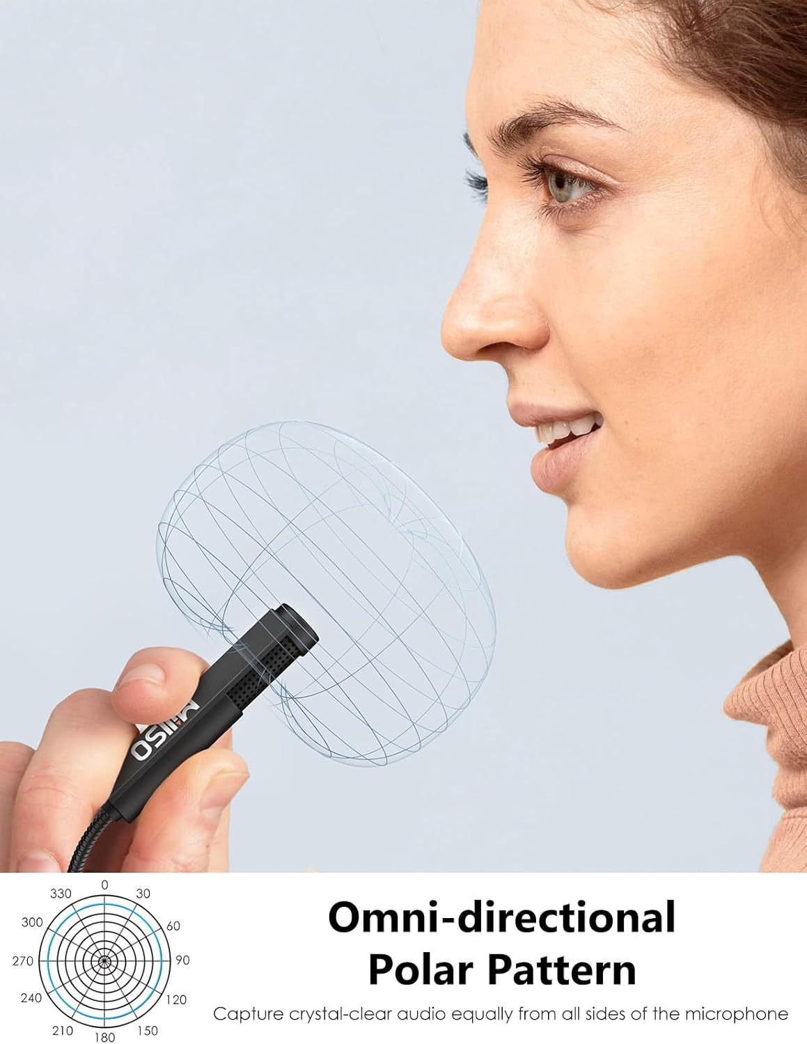MillSO USB Microphone for Laptop Gooseneck Portable