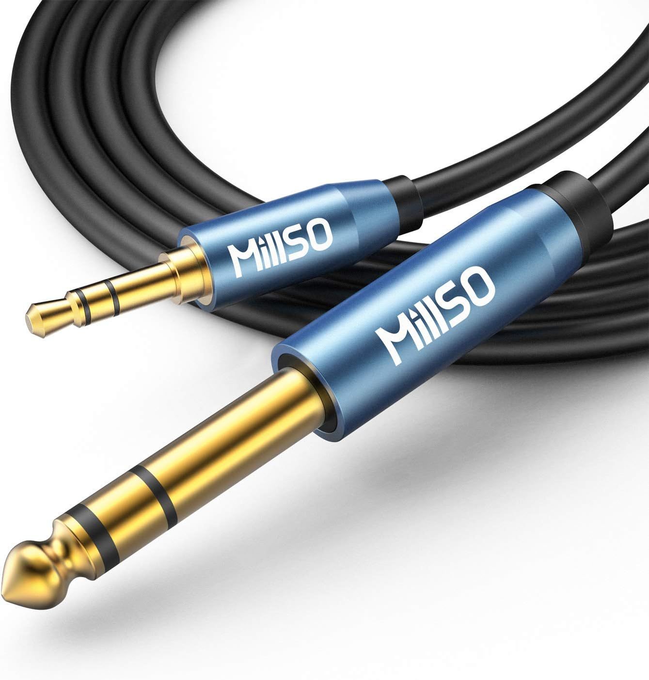 MillSO 6.35mm Male 1/4 to 3.5mm Male 1/8 TRS