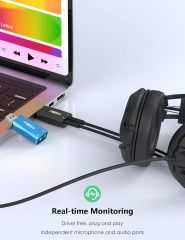 MillSO USB to 3.5mm Audio Jack Adapter