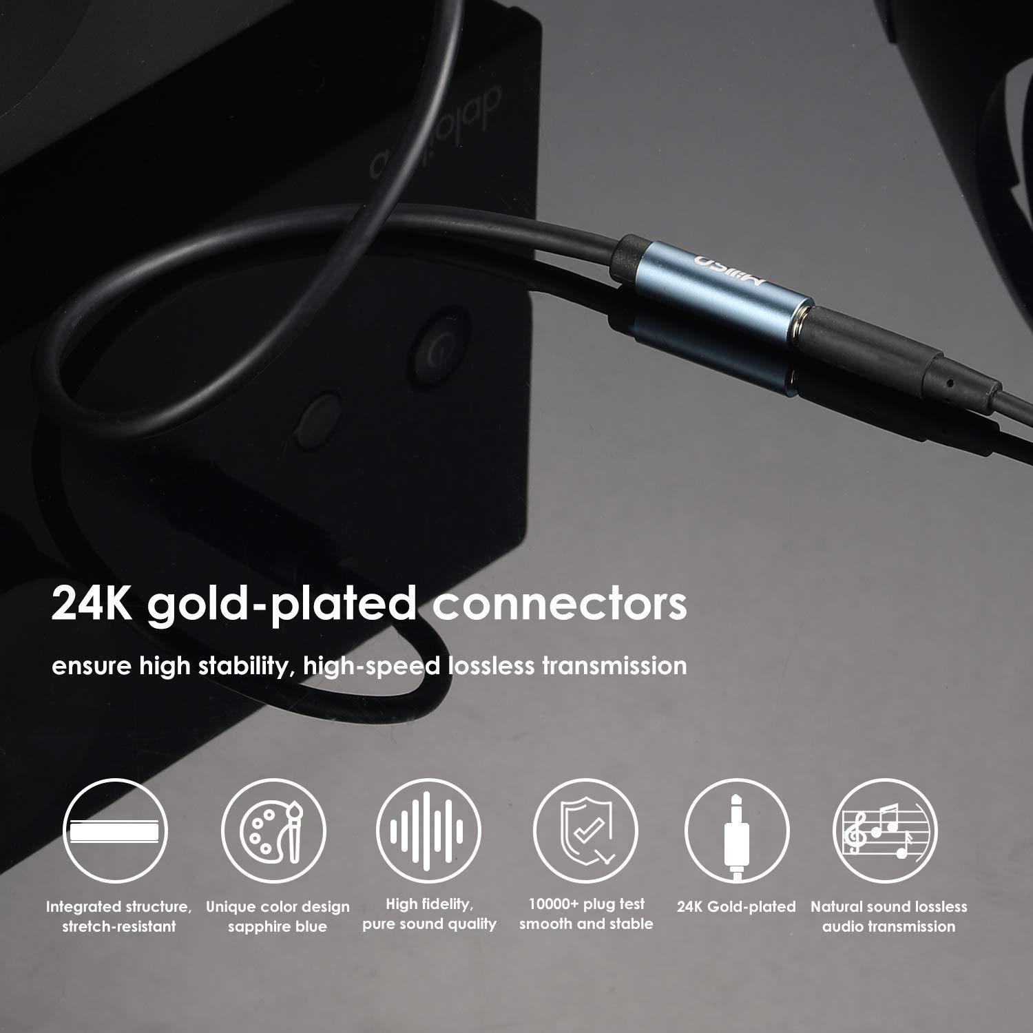 MillSO 3.5mm Headphone Extension Cable (6.6 Feet) TRRS 3.5mm Male to Female Stereo Audio Jack Extension Adapter