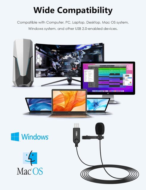 MillSO USB PC Microphone Plug