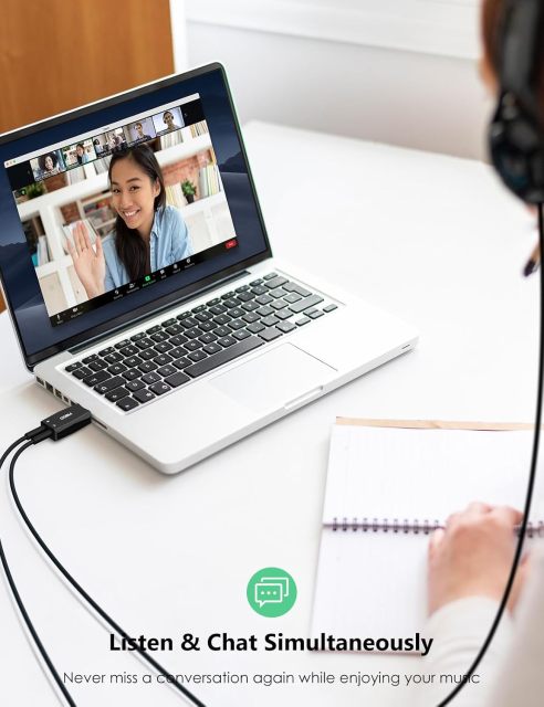 MillSO USB to 3.5mm Audio Jack Adapter