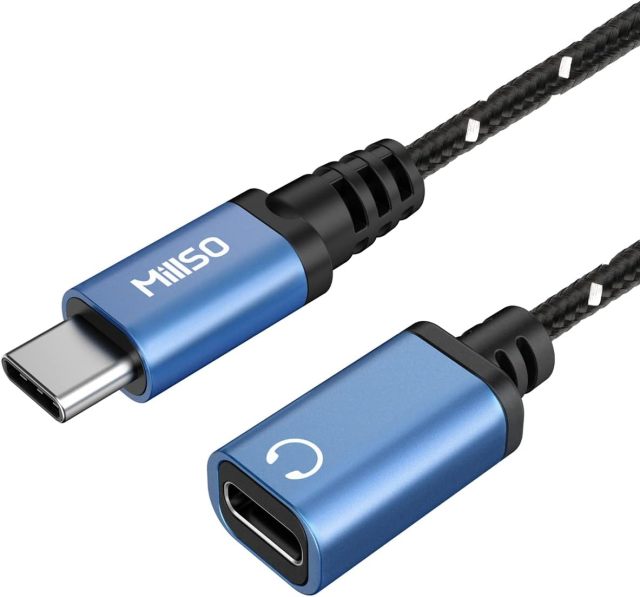 MillSO USB Type C Extension Cable (4ft/1.2m)