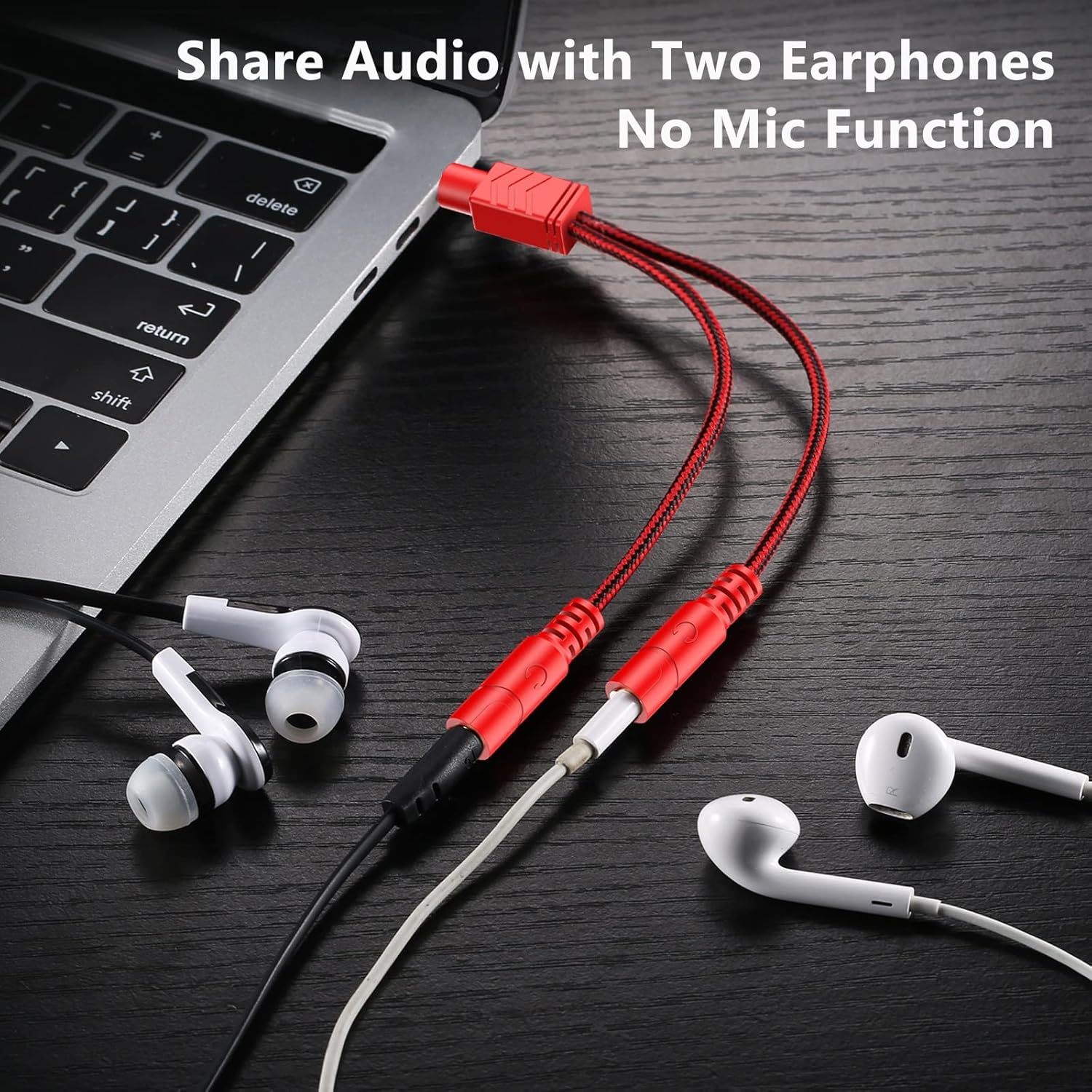 MillSO Headphone Splitter, 3.5 mm Audio Splitter TRS