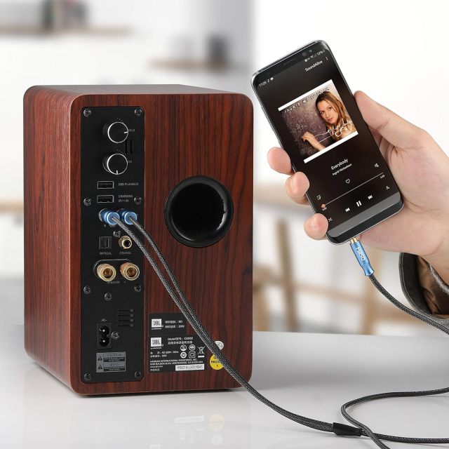 MillSO 3.5mm to RCA (8 Feet) AUX Adapter