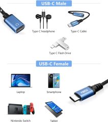 MillSO USB Type C Extension Cable (4ft/1.2m)