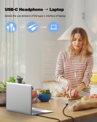 MillSO USB Type C Extension Cable (4ft/1.2m)