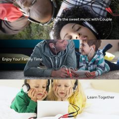 MillSO Headphone Splitter, 3.5 mm Audio Splitter TRS