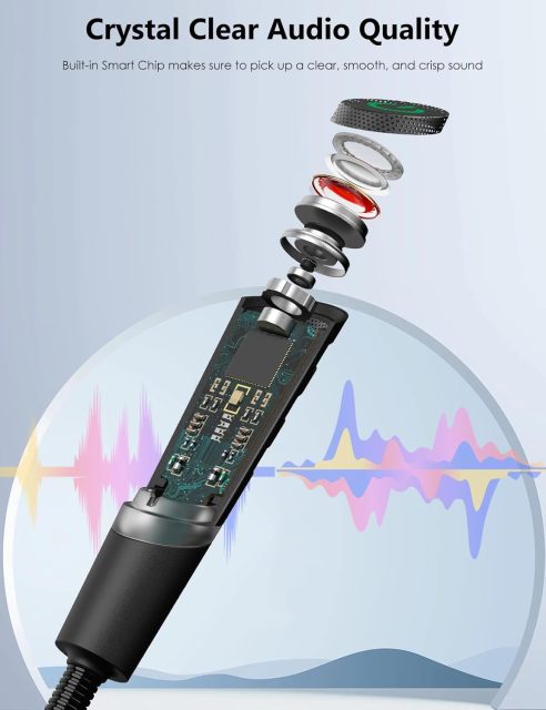 MillSO Portable Gooseneck USB Microphone