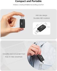 MillSO USB to 3.5mm Audio Jack Adapter