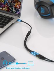 MillSO 3.5mm Headphone Splitter Adapter