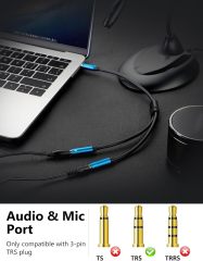 MillSO 3.5mm Headphone Splitter Adapter