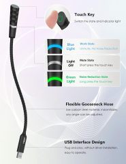 MillSO Portable Gooseneck USB Microphone