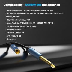 MillSO 1/4" Stereo Phone Screw-On Adapter